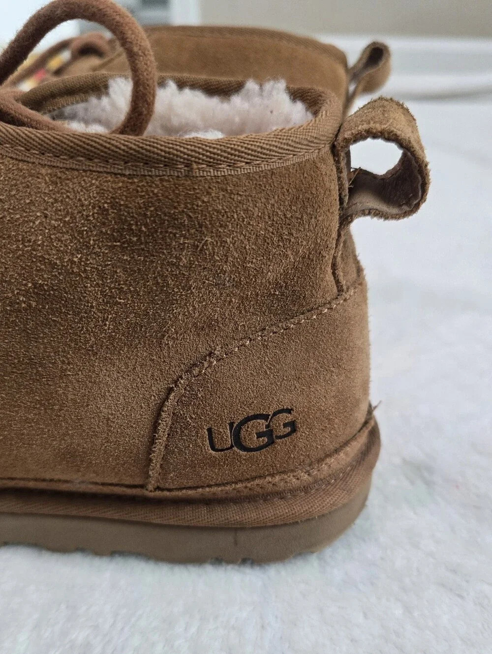 Men's UGG Boots Neumel Chukka Chesnut Brown Suede Ankle Leather Shoes Size 9